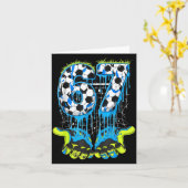 Carte 67 Drip Soccer Gen Alpha Slang Six Seven Meme  (Fleur jaune)