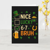 Carte 67 Drôle de Saint-Patrick Six Sept Trèfle 67 Mem (Fleur jaune)