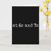 Carte 67 English Teacher Meme Six Seven Idiom Funny Teac (Fleur jaune)