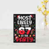 Carte 67 Funny Christmas Meme Most Likely To Say 67 At T (Fleur jaune)