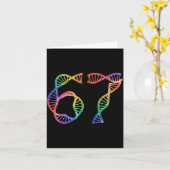 Carte 67 Funny Number Meme Dna Replication Molecular Bio (Fleur jaune)