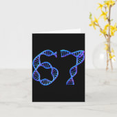 Carte 67 Funny Number Meme Dna Replication Molecular Bio (Fleur jaune)