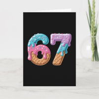 67 Glace au Gout Drip Drôle Six Sept Mème Numéro 6