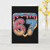 Carte 67 Glace Dégoulinant Mème Baseball  (Fleur jaune)