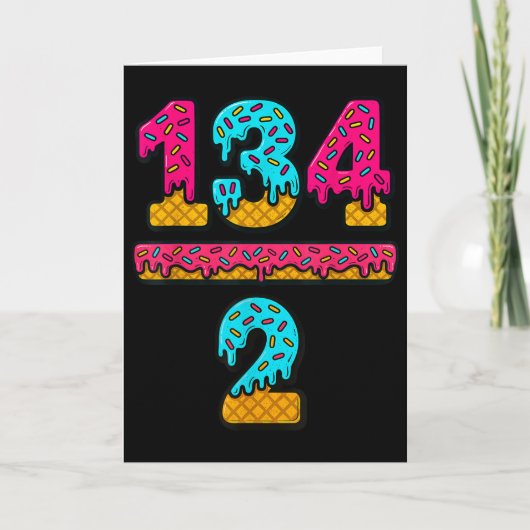 Carte 67 Glace Dégoulinante Mème Division Prof de Maths (Devant)