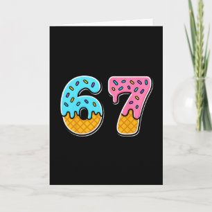 Carte 67 Glace Dégoulinante Mème Drôle Tendance Mème Pou