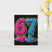 Carte 67 Glace Meme Six Sept  (Fleur jaune)