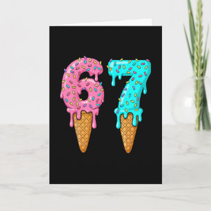 Carte 67 Glace qui Dégouline Mème Drôle Six Sept Gen Alp