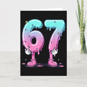 Carte 67 Glace qui goutte (devant) Six Sept Mème pour la