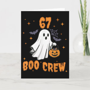 Carte 67 Halloween Fantôme Boo Équipage Correspondant Dr