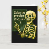 Carte 67 Halloween Math Drôle Six Sept Meme Brainrot Crâ (Fleur jaune)