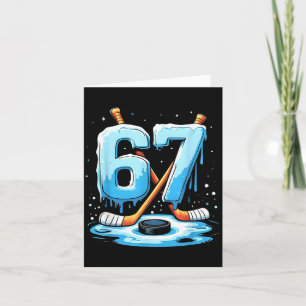 Carte 67 Hockey Crème Glacée Drip Génération Alpha Argot