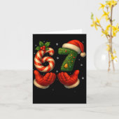 Carte 67 Hockey Hands Funny Christmas Meme Santa (Fleur jaune)