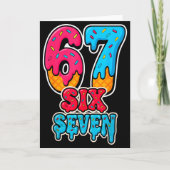 Carte 67 Ice Cream Drip Funny Six Seven Gen Alpha Meme S (Devant)