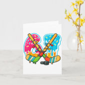 Carte 67 Ice Cream Drip Hockey Christmas Light  (Fleur jaune)