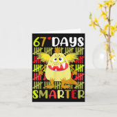 Carte 67 Jours Petit Monstre plus intelligent 67e Jour É (Fleur jaune)