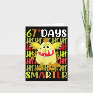 Carte 67 Jours Petit Monstre Plus Intelligent 67ème Jour