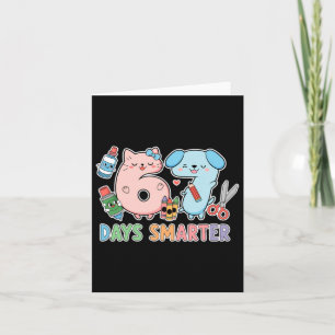 Carte 67 jours plus intelligent Kawaii retour à l'école
