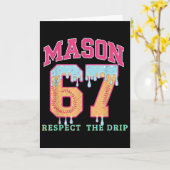 Carte 67 Mason Ice Cream Baseball Drip Respecte Le Drep (Fleur jaune)