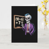 Carte 67 Math Teacher Meme Brainrot Six Seven Halloween  (Fleur jaune)