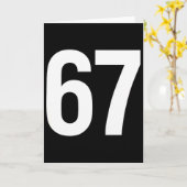Carte 67 Meme Alpha Génération Z Aura Style Énergétique  (Fleur jaune)