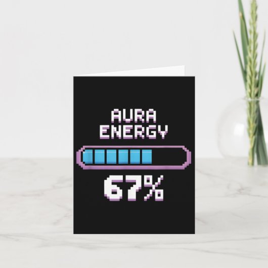 Carte 67 Mème amusant Six Sept Gen Alpha Slang Retro (Devant)