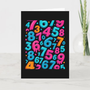 Carte 67 Mème caché tendance Gen Z Alpha Six Seven 6 7