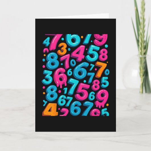 Carte 67 Mème caché tendance Gen Z Alpha Six Seven 6 7 (Devant)