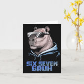 Carte 67 Meme Capybara Funny Six Seven Bruh Capybara For (Fleur jaune)