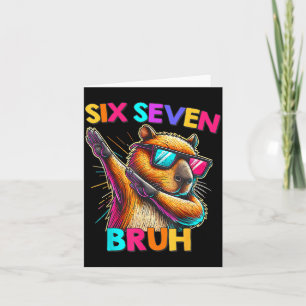 Carte 67 Meme Capybara Six Sept Bruh Capybara Enfants Ga