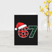 Carte 67 Meme Christmas Six Seven (Fleur jaune)