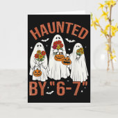Carte 67 Meme Costume d'Halloween de Boo Mignon Ensorcel (Fleur jaune)