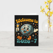 Carte 67 Meme Countdown Happy New Year Funny Drip Number (Fleur jaune)