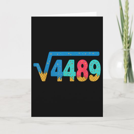 Carte 67 Mème Crème Glacée Dégoulinante Racine Carrée 44 (Devant)