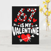 Carte 67 Meme de la Saint-Valentin 67e anniversaire 6 7 (Fleur jaune)
