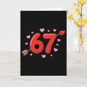 Carte 67 Meme de la Saint-Valentin Mignon 67 Cœurs et Fl (Fleur jaune)