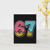 Carte 67 Mème de séchage à la crème glacée Six sept Gen  (Fleur jaune)