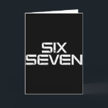 Carte 67 Meme Drôle 6 7 Garçons Filles Jeunesse Adolesce<br><div class="desc">67 Meme Drôle 6 7 Garçons Filles Jeunesse Adolescents Hommes Femmes Enfants</div>