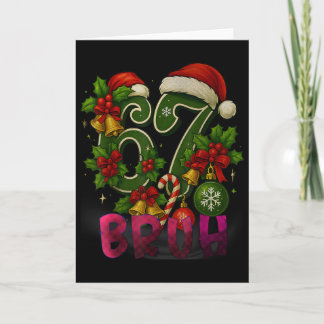 Carte 67 Meme Drôle de Noël à carreaux rouges Xmas Pyjam