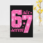 Carte 67 Mème drôle fille rose (Fleur jaune)