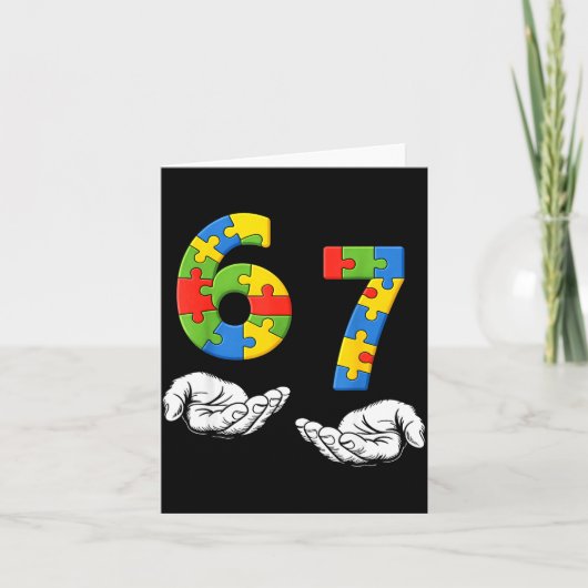 Carte 67 mème drôle six sept génération sensibilisation (Devant)