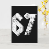 Carte 67 Meme Drôle Six Sept Meme 6 7  (Fleur jaune)