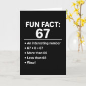 Carte 67 Meme Fun Fact - Six Seven Génération Alpha Z Dr (Fleur jaune)