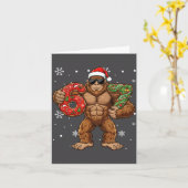 Carte 67 Meme Funny Big Foot Six Seven Christmas Xmas Sa (Fleur jaune)