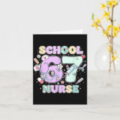 Carte 67 Meme Funny School Nurse Six Seven Meme Boys Gir (Fleur jaune)