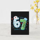 Carte 67 Meme Funny School Nurse Six Seven Meme Nursing  (Fleur jaune)