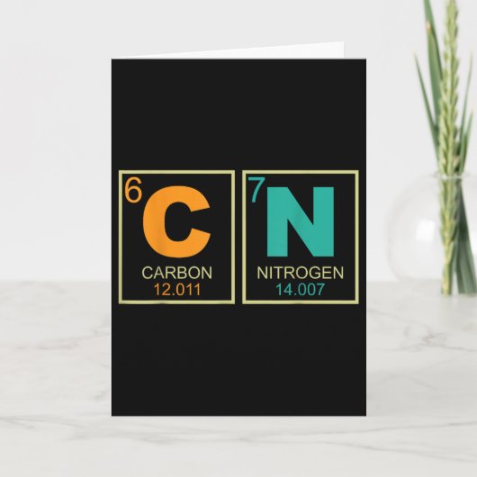 Carte 67 Meme Funny Teacher Science Periodic Table Retro (Devant)