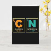 Carte 67 Meme Funny Teacher Science Periodic Table Retro (Fleur jaune)