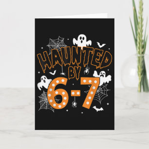 Carte 67 Meme Halloween Ensorcelé – Fantôme et citrouill