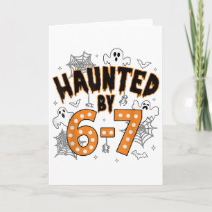 Carte 67 Meme Halloween Hanté- Fantôme et citrouille drô
